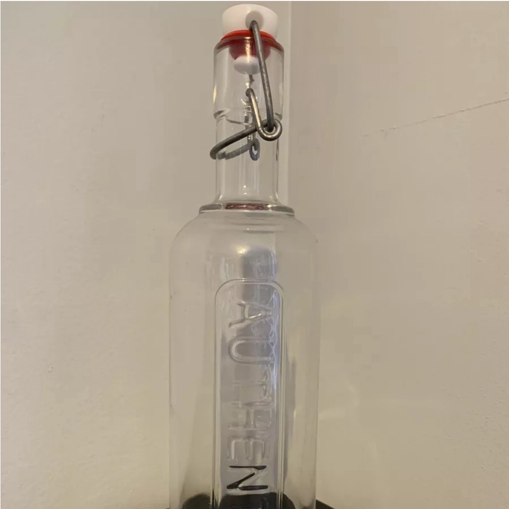 Luigi Bormioli Authentica Bottle Airtight Stopper Clamp Lid 8 oz Made In Italy